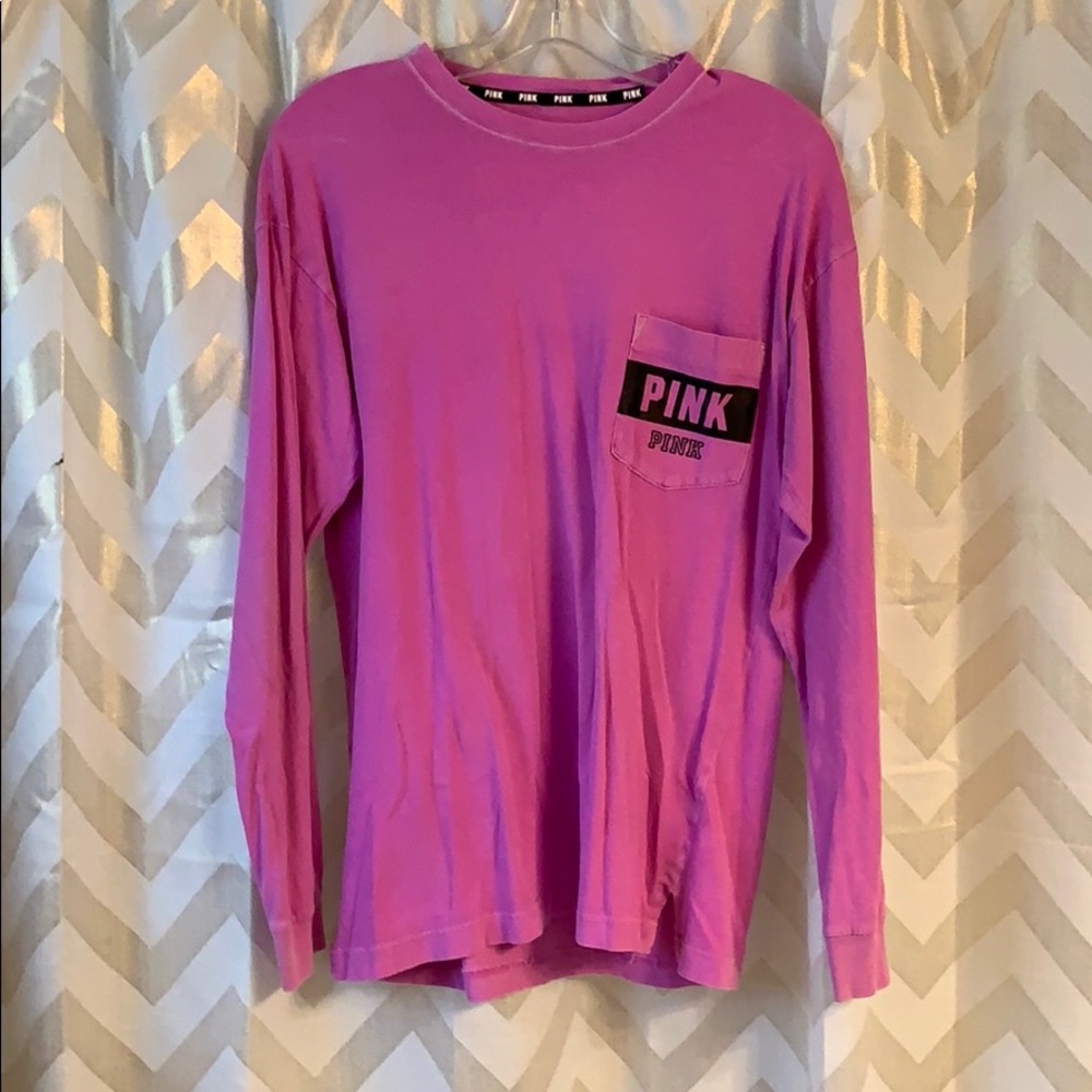 PINK long sleeve shirt.